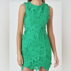 Endless Rose Green Sleeveless Dress
